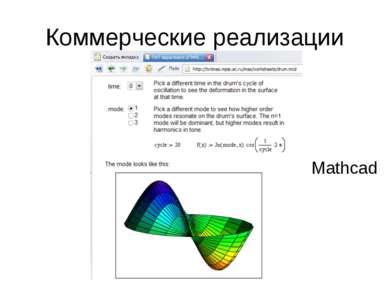 Коммерческие реализации Mathcad