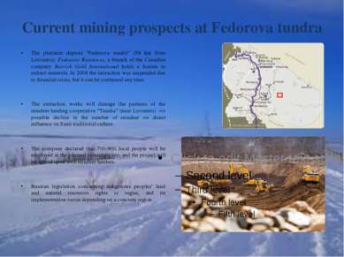 Current mining prospects at Fedorova tundra The platinum deposit “Fedorova tu...