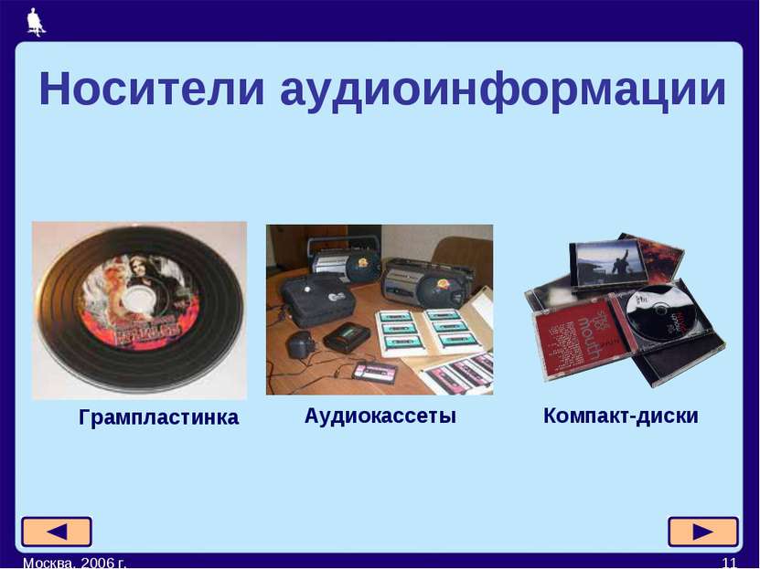 Москва, 2006 г. * Грампластинка Аудиокассеты Компакт-диски Носители аудиоинфо...