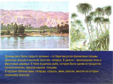Долина реки была покрыта зеленью – по берегам росли финиковые пальмы, душисты...