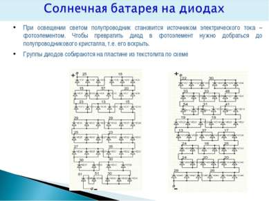 При освещении светом полупроводник становится источником электрического тока ...