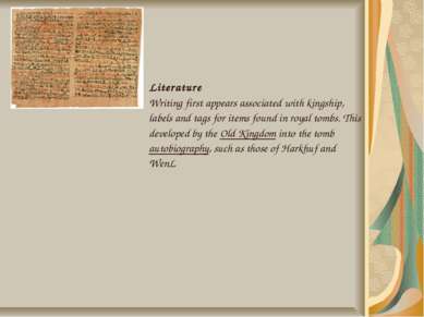 Literature Writing first appears associated with kingship, labels and tags fo...