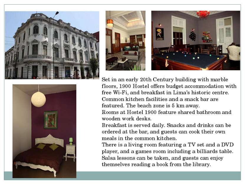 Set in an early 20th Century building with marble floors, 1900 Hostel offers ...