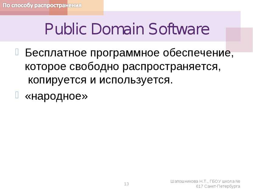 Public Domain Software Бесплатное программное обеспечение, которое свободно р...