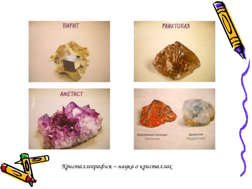 Кристаллография – наука о кристаллах