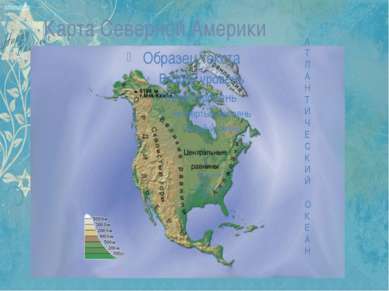Карта Северной Америки Примексиканская низм. миссисип-ская низм. А Т Л А Н Т ...