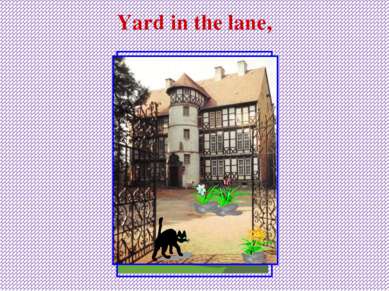 Yard in the lane,