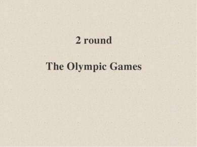 2 round The Olympic Games