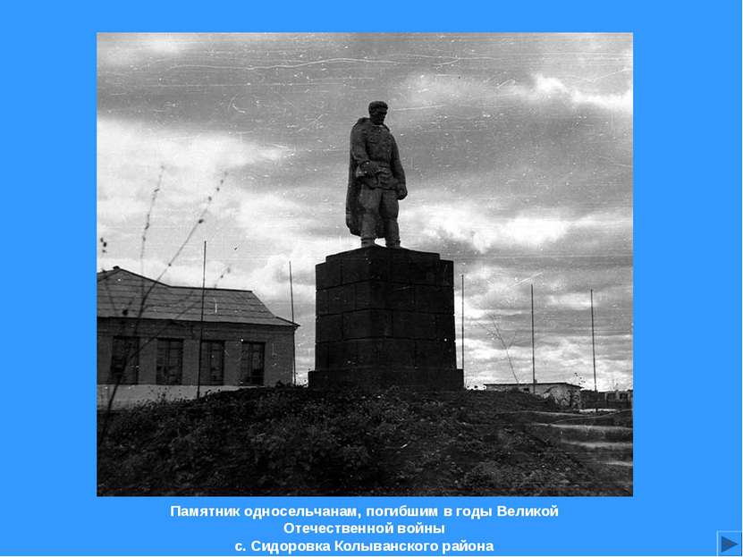 Памятник односельчанам, погибшим в годы Великой Отечественной войны  с. Сидор...