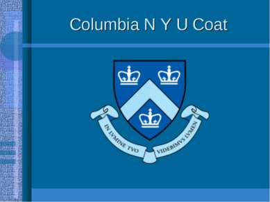 Columbia N Y U Coat