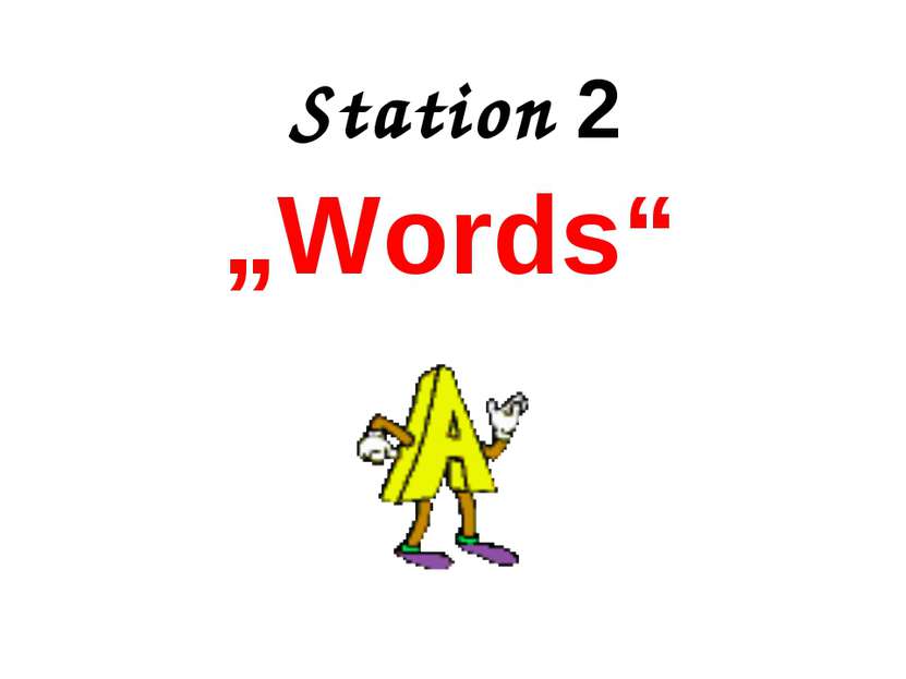 Station 2 „Words“