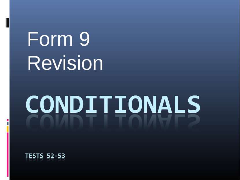 Form 9 Revision