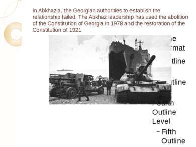 In Abkhazia, the Georgian authorities to establish the relationship failed. T...