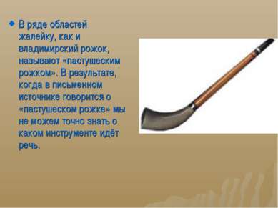 В ряде областей жалейку, как и владимирский рожок, называют «пастушеским рожк...