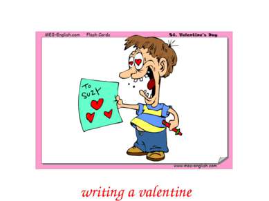 writing a valentine