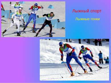 Лыжный спорт Лыжные гонки