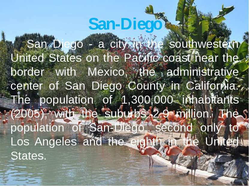 San-Diego San Diego - a city in the southwestern United States on the Pacific...