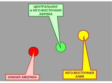 ЦЕНТРАЛЬНАЯ и ЮГО-ВОСТОЧНАЯ АФРИКА ЮГО-ВОСТОЧНАЯ АЗИЯ ЮЖНАЯ АМЕРИКА