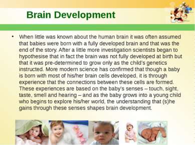 Brain Development When little was known about the human brain it was often as...