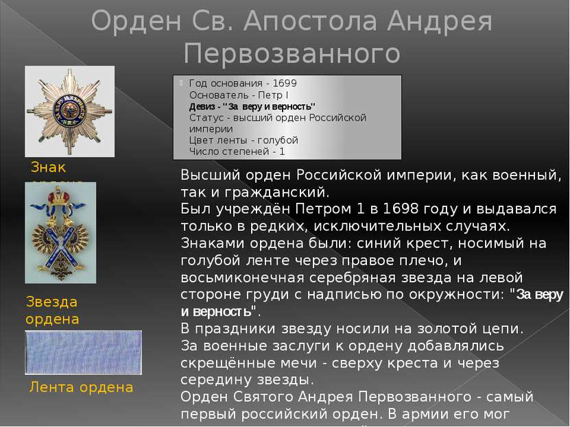 Орден Св. Александра Невского Орден Святого Александра Невского был задуман П...