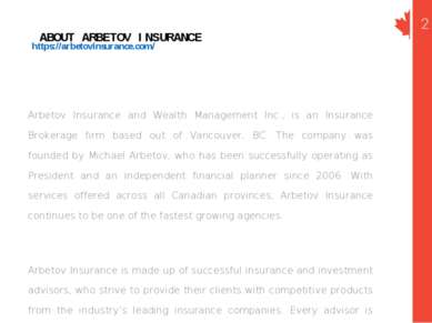 https://arbetovinsurance.com/ Arbetov Insurance and Wealth Management Inc., i...