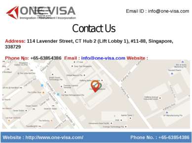 Contact Us Email ID : info@one-visa.com Website : http://www.one-visa.com/ Ph...