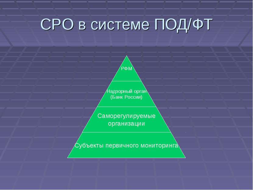 СРО в системе ПОД/ФТ