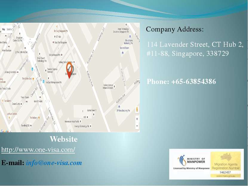 Website http://www.one-visa.com/ E-mail: info@one-visa.com Company Address: 1...