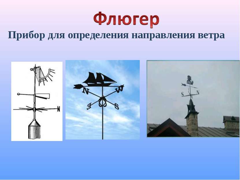 Прибор для определения направления ветра