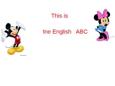 This is tne English ABC