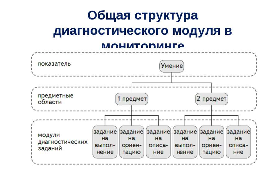 Общая структура диагностического модуля в мониторинге