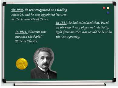 By 1908, he was recognized as a leading scientist, and he was appointed lectu...