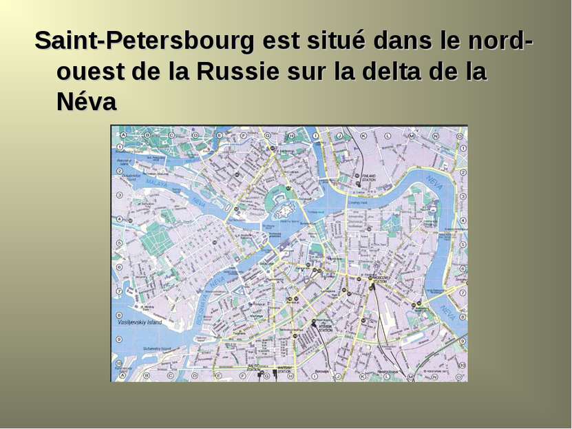 Saint-Petersbourg est situé dans le nord-ouest de la Russie sur la delta de l...