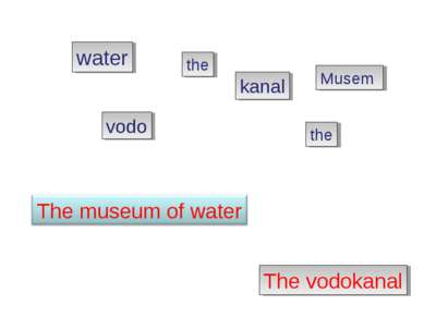 water kanal vodo Musem the the The vodokanal
