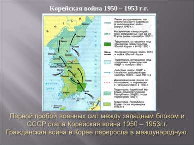 Корейская война 1950 – 1953 г.г.