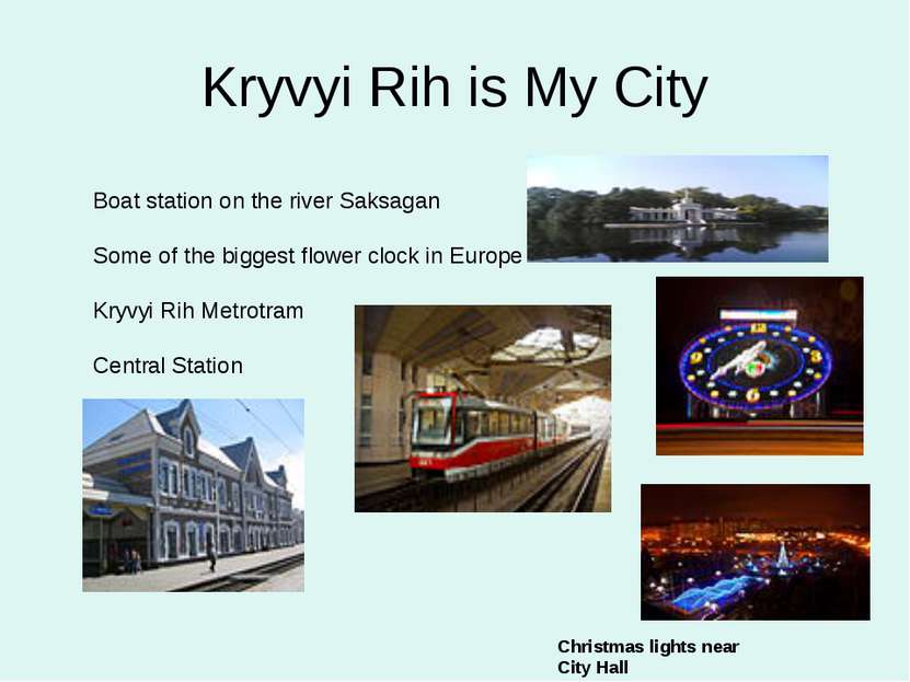 Kryvyi Rih is My City Boat station on the river Saksagan Some of the biggest ...