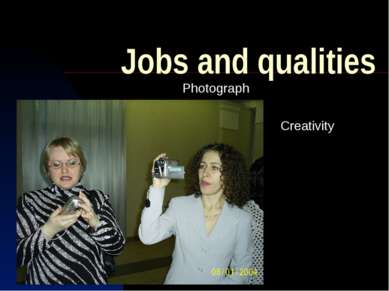 Jobs and qualities Photograph Creativity