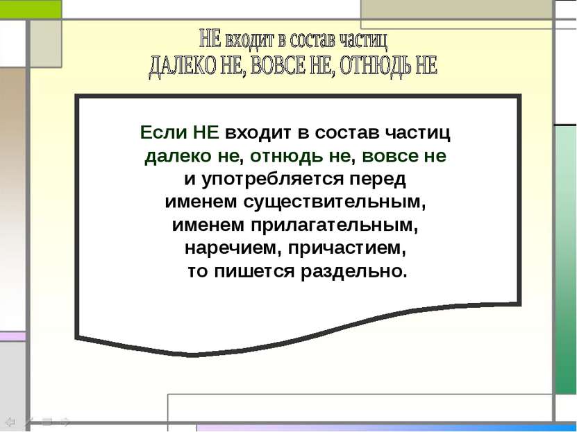 Если НЕ входит в состав частиц далеко не, отнюдь не, вовсе не и употребляется...