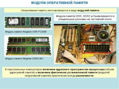 МОДУЛИ ОПЕРАТИВНОЙ ПАМЯТИ Модуль памяти Kingmax DDR2-667 Модуль памяти Kingst...