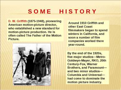 D. W. Griffith (1875-1948), pioneering American motion-picture director, who ...