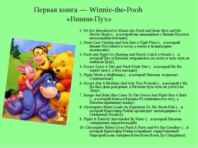 Первая книга — Winnie-the-Pooh «Винни-Пух» 1. We Are Introduced to Winnie-the...