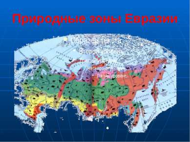 Природные зоны Евразии Природа России очень разнообразна. В направлении с сев...