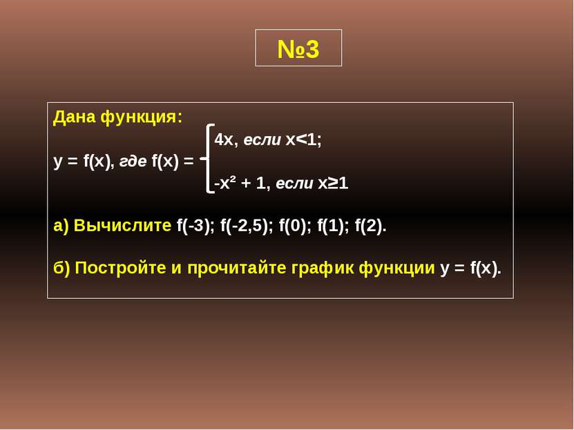 Прочитаем график функции y = f(x) 1) D(f) = (-∞; +∞) 2) Функция не является н...