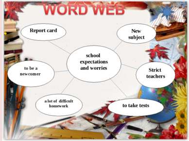 school expectations and worries Report card to be a newcomer a lot of difficu...