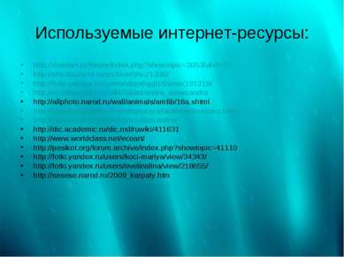 Используемые интернет-ресурсы: http://demiart.ru/forum/index.php?showtopic=30...