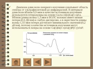       Диапазон длин волн лазерного излучения охватывает область спектра от ул...