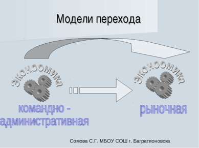 Модели перехода Сомова С.Г. МБОУ СОШ г. Багратионовска