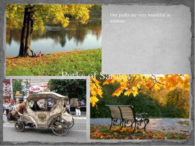 Parks of Saratov Our parks are very beautiful in autumn