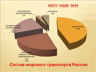 Состав морского транспорта России