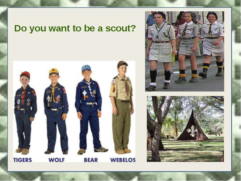 Scout Motto Be Prepared Scout Slogan Do a good turn daily Outdoor Code I will...